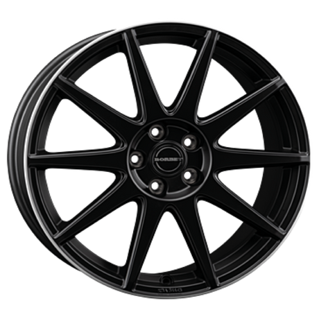 Borbet GTX black matt rim silver Alufelge 8x19 ET40 5x112/66.5