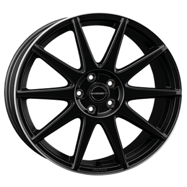 Borbet GTX black matt rim silver Alufelge 8x19 ET50 5x114.3/72.5