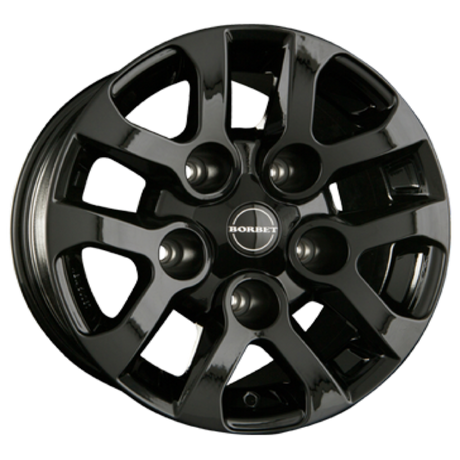 Borbet LD black glossy Alufelge 8x16 ET5 5x165.1/113