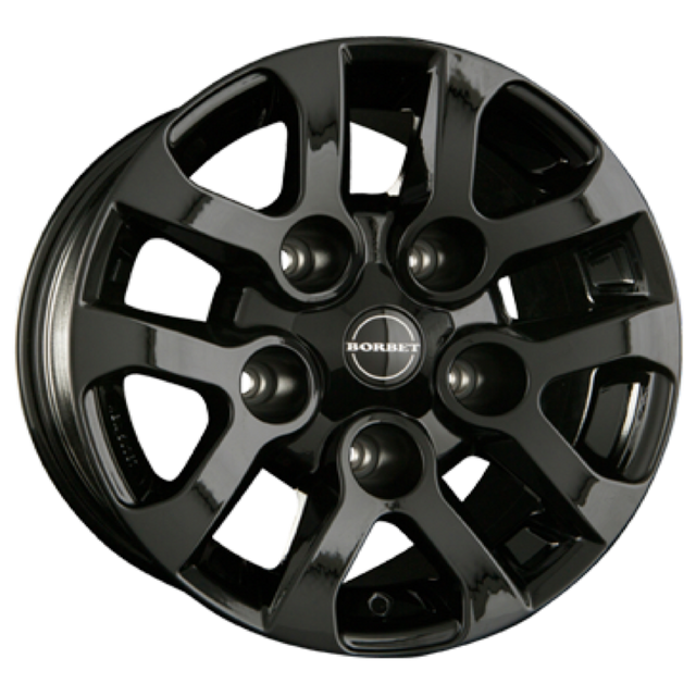 Borbet LD black glossy Alufelge 8x16 ET5 5x165.1/113