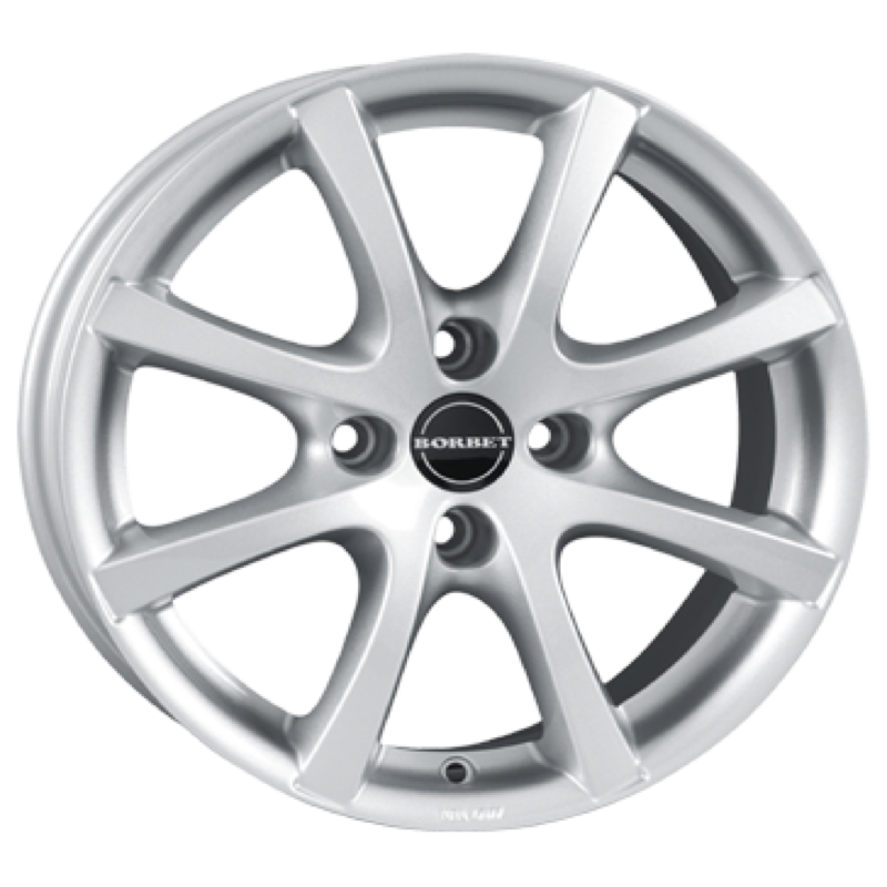 Borbet LV4 crystal silver Alufelge 7x16 ET38 4x100/64
