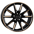 Borbet LX18 black glossy gold spoke rim Alufelge 8x18 ET45 5x108/72.5