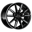 Borbet LX18 black matt silver spoke rim Alufelge 8x18 ET44 5x112/57.1