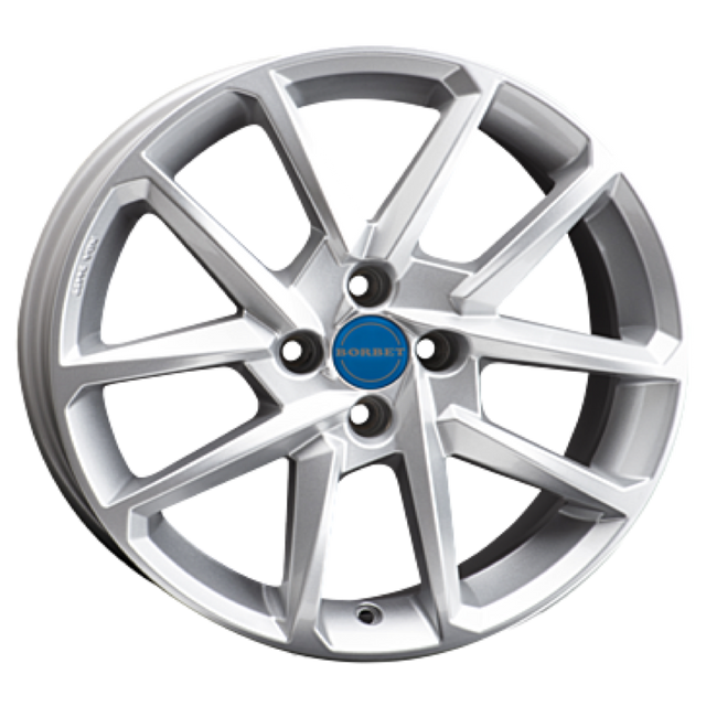 Borbet N crystal silver Alufelge 6.5x16 ET37 4x100/64