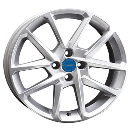 Borbet N crystal silver Alufelge 6.5x16 ET37 4x108/72.5