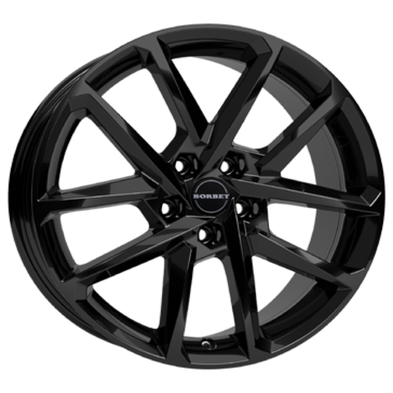Borbet N black glossy Alufelge 7.5x18 ET50 5x108/63.4
