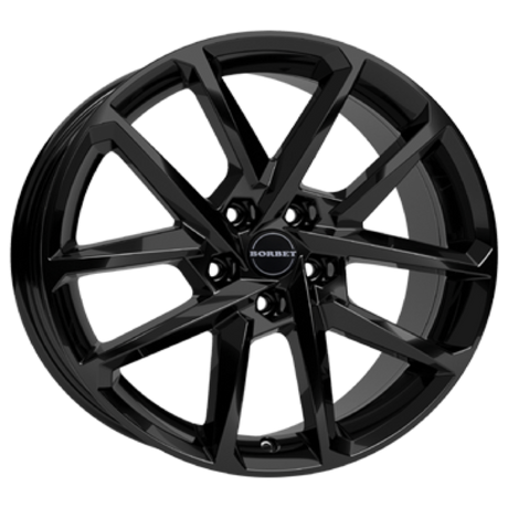 Borbet N black glossy Alufelge 7.5x18 ET50 5x108/63.4
