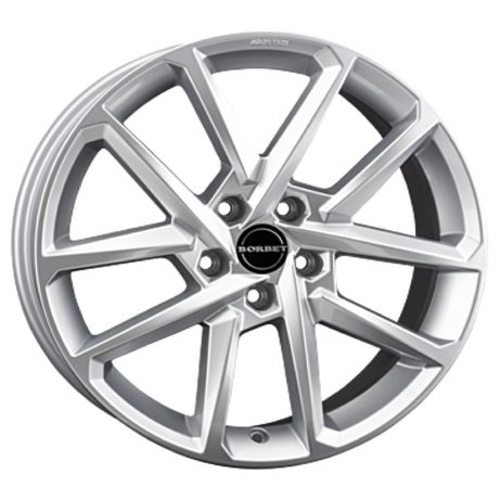 Borbet N crystal silver Alufelge 8x19 ET48 5x112/66.6