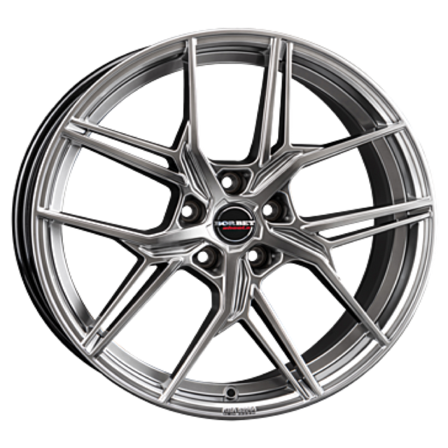Borbet QX hyper black silver Alufelge 8.5x20 ET31 5x110/65.1