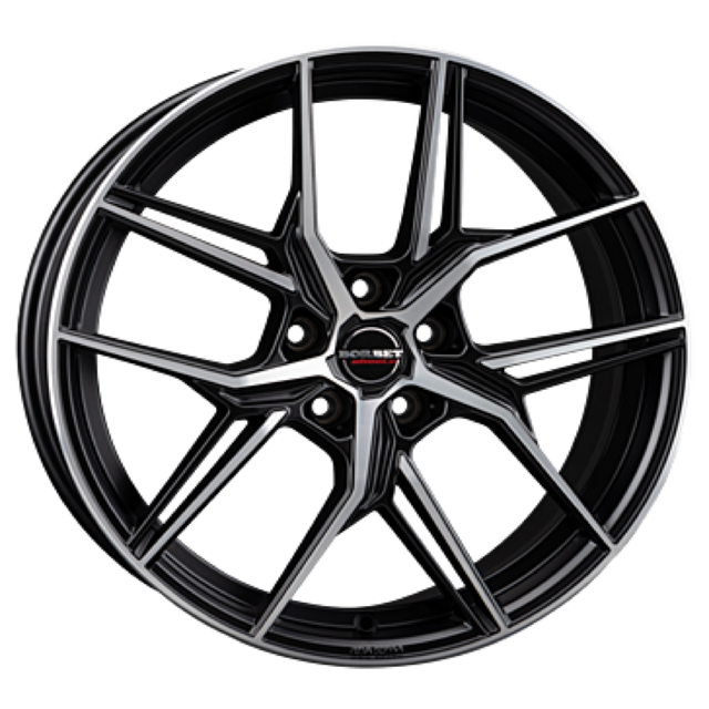 Borbet QX black polished matt Alufelge 8.5x20 ET31 5x110/65.1