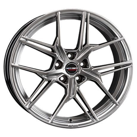 Borbet QX hyper black silver Alufelge 8x19 ET50 5x112/57.1