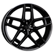 Borbet TF black rim polished glossy Alufelge 10.5x24 ET34 5x120/72.5