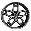 Borbet TF graphite polished glossy Alufelge 10.5x24 ET34 5x120/72.5