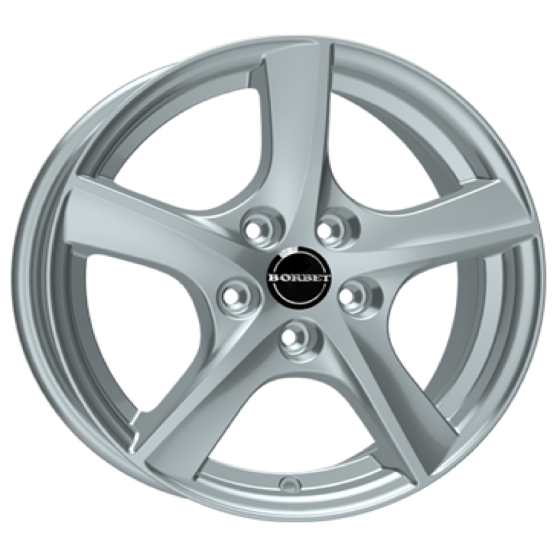 Borbet TL brillant silver Alufelge 6.5x16 ET50 5x108/63.4