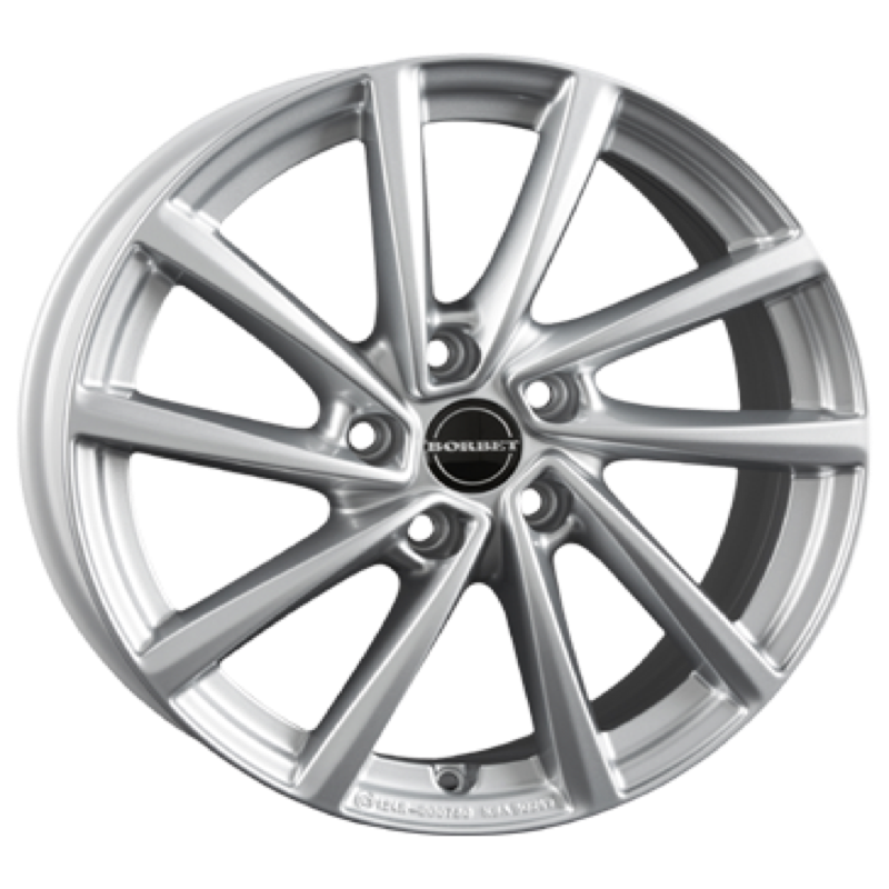 Borbet V crystal silver Alufelge 7x17 ET40 5x112/57.1