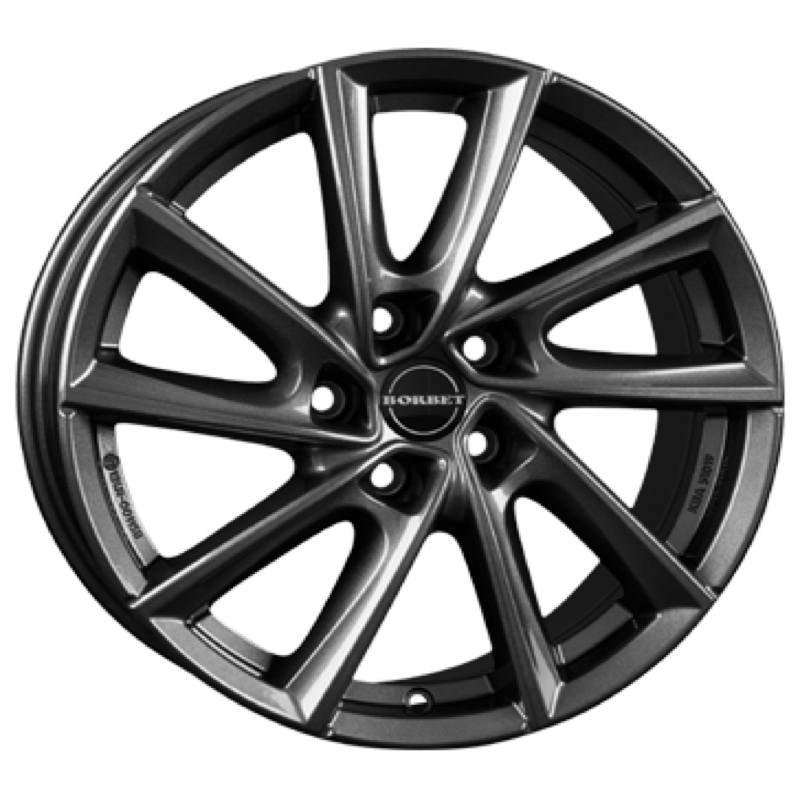 Borbet VT mistral anthracite glossy Alufelge 7.5x17 ET52 5x112/66.6