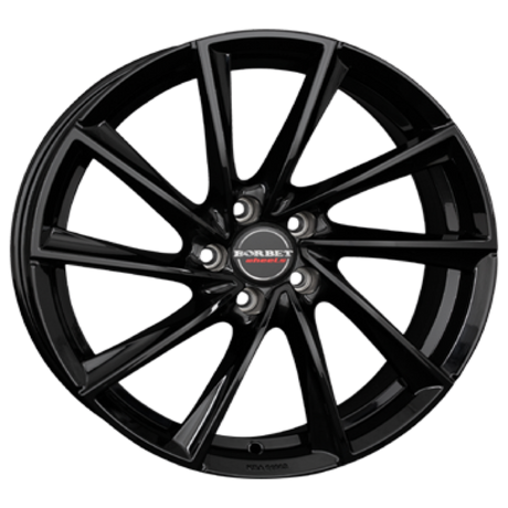 Borbet VTX black glossy Alufelge 9.5x19 ET51 5x112/66.5