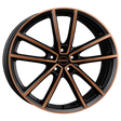 Borbet W black copper polished matt Alufelge 8x18 ET48 5x112/66.6