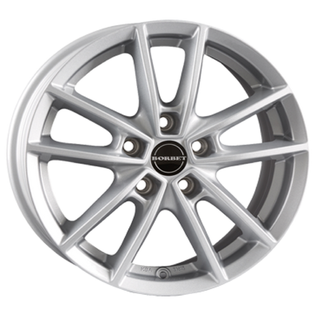 Borbet W crystal silver Alufelge 8x19 ET45 5x108/72.5