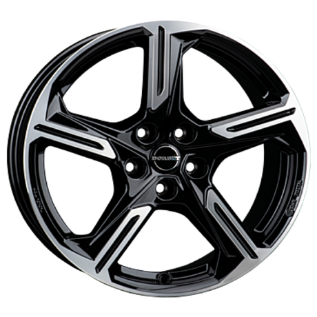 Borbet XE1 black polished glossy Alufelge 8x18 ET40 5x112/57.1