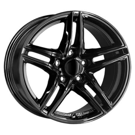 Borbet XR black glossy Alufelge 6.5x16 ET22 5x112/66.6