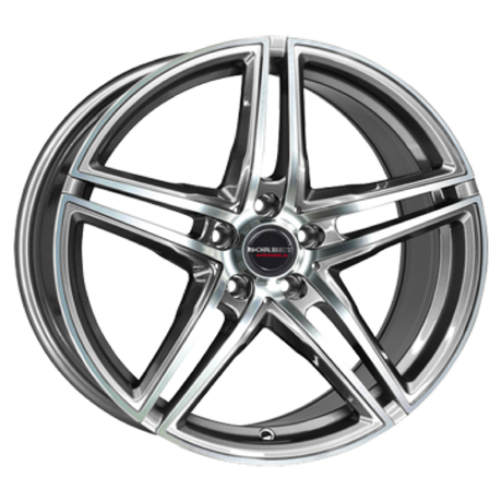 Borbet XRT graphite polished Alufelge 8x18 ET40 5x108/72.5