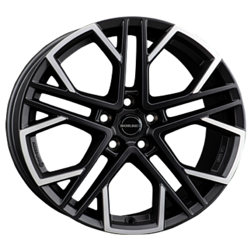 Borbet XV black polished matt Alufelge 9.5x19 ET45 5x114.3/64.2