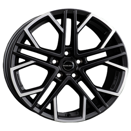Borbet XV black polished matt Alufelge 9.5x19 ET44 5x114.3/70.6