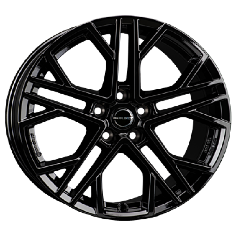 Borbet XV black glossy Alufelge 9.5x19 ET45 5x114.3/64.2