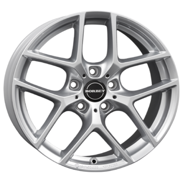Borbet Y crystal silver BMW Alufelge 7.5x17 ET32 5x120/72.5