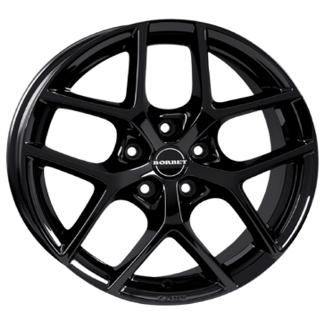 Borbet Y black glossy Alufelge 7.5x17 ET45 5x108/72.5