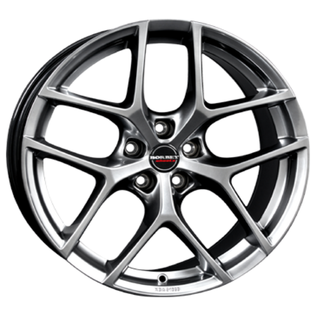 Borbet Y hyper silver 19 Alufelge 8x19 ET37 5x112/66.5