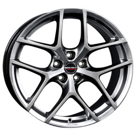 Borbet Y hyper silver 19 Alufelge 8x19 ET44 5x112/57.1