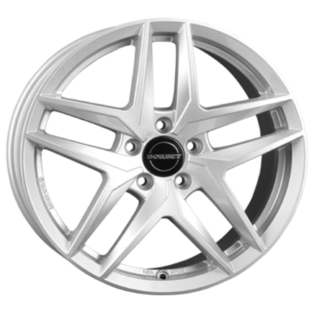 Borbet Z crystal silver Alufelge 7.5x17 ET30 5x112/66.6