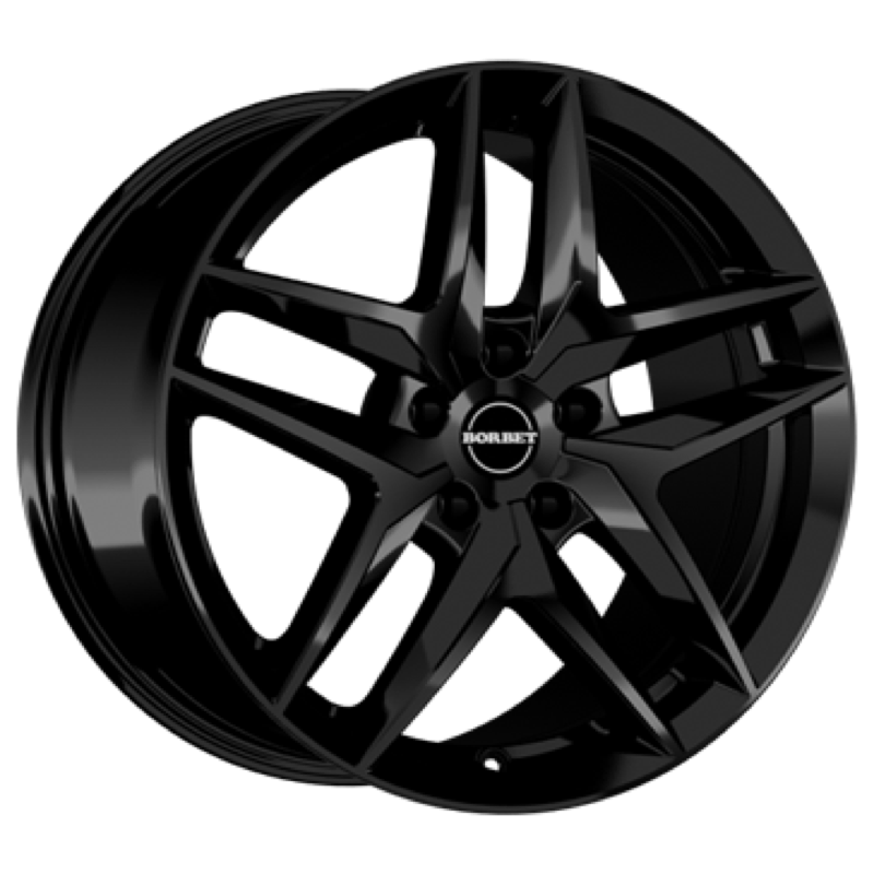 Borbet Z black glossy Alufelge 7.5x18 ET40 5x112/66.6