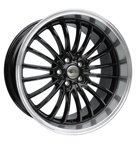 Brock B24GP Schwarz Glanz Horn-Poliert Alufelge 8.5x19 ET40 5x114.3/72.6