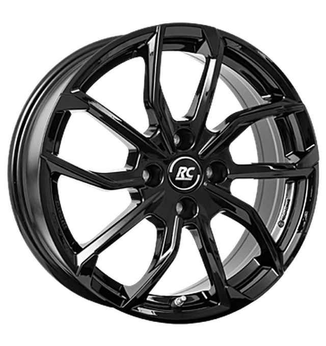 RC-Design RC34 Schwarz Glanz Alufelge 6.5x17 ET20 4x108/65.1