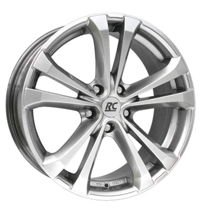 RC-Design RC17 Chromsilber Alufelge 8x19 ET38 5x108/72.6