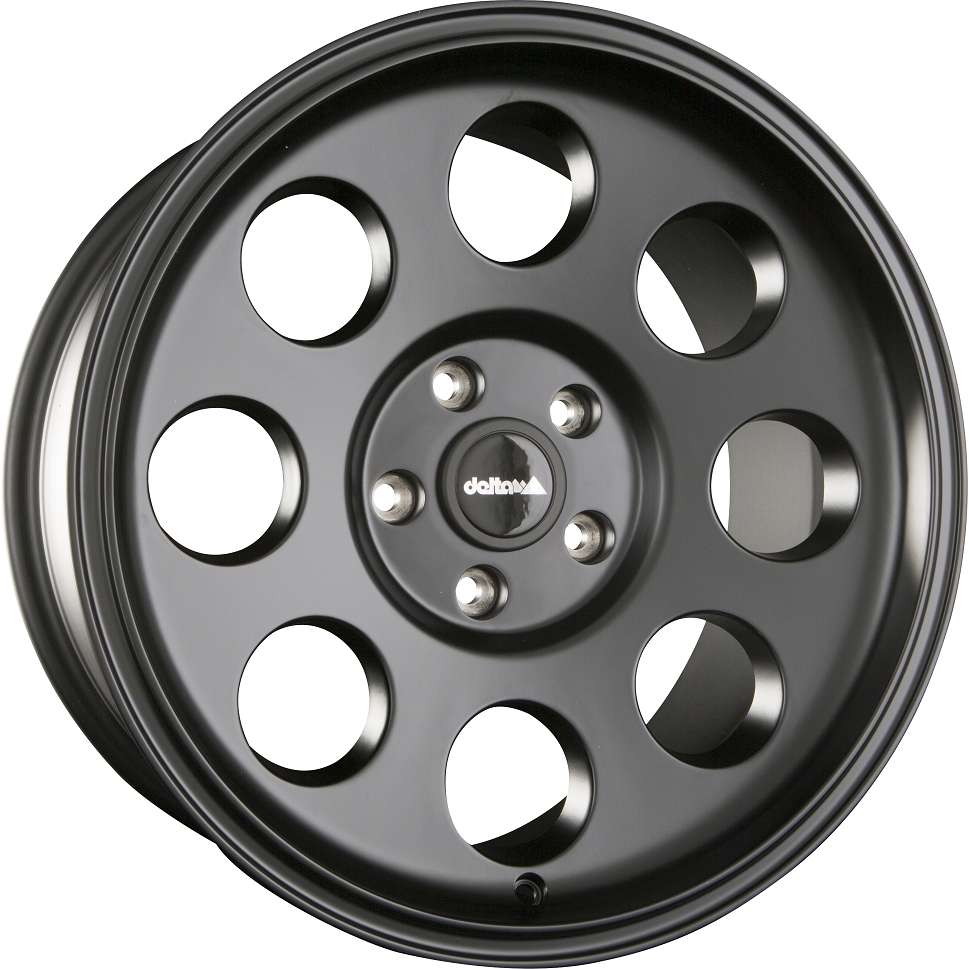 delta4x4 Klassik Alufelge 5x165,1 Schwarz Matt – Defender 90/110