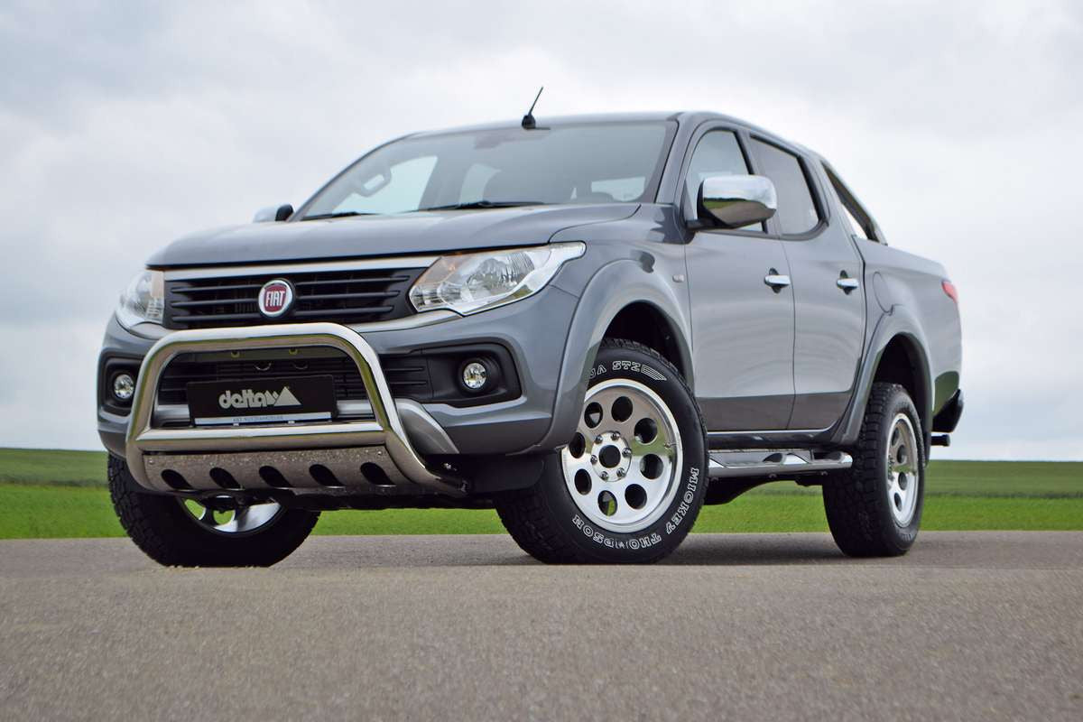 delta4x4 Seitenbügel oval poliert – Fiat Fullback Kt0T