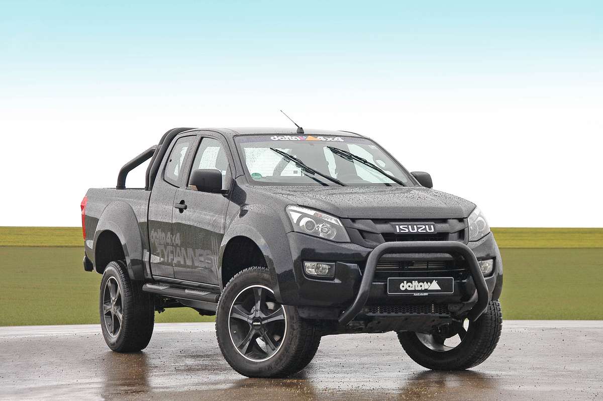 delta4x4 Seitenbügel oval schwarz – Isuzu D Max Atfsatfr (7SWM)
