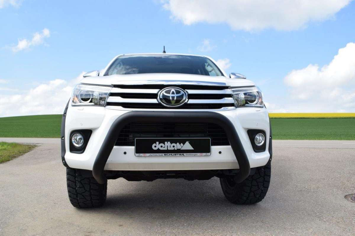 delta4x4 Personenschutzbügel Hilux schwarz matt – Toyota Hilux