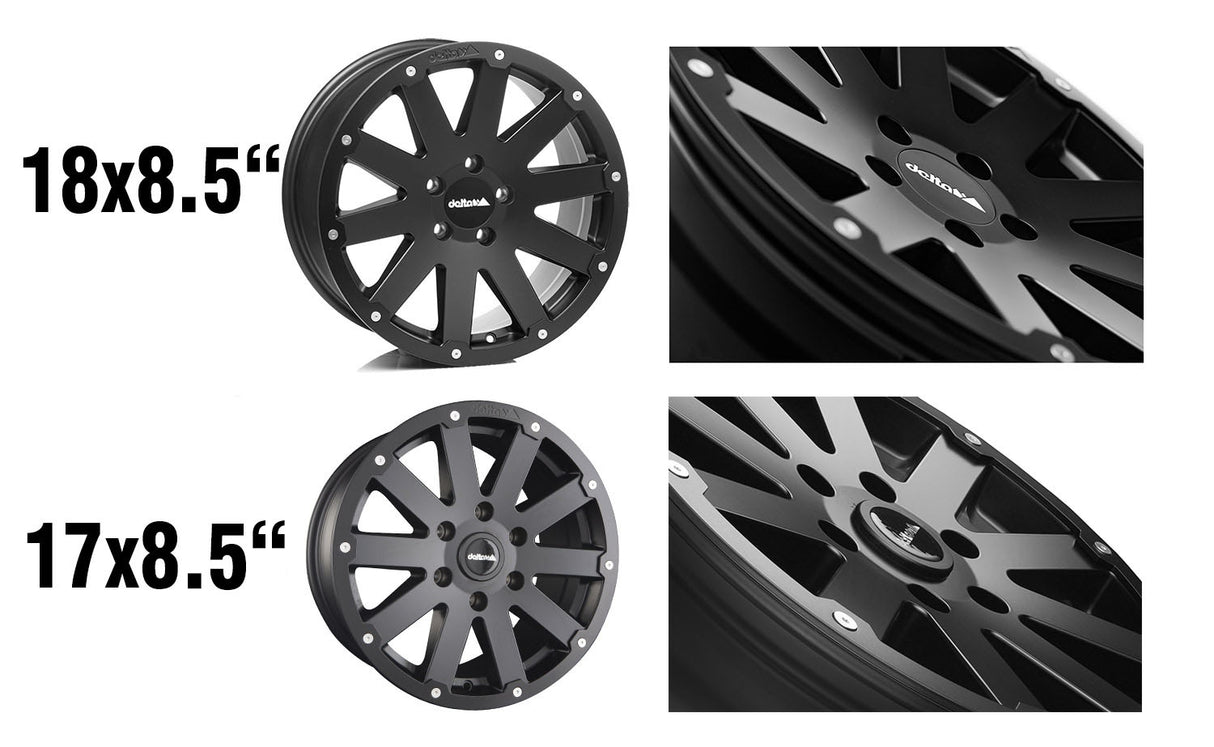 delta4x4 Hanma Alufelge 5x118 Schwarz Matt – Movano 5/118