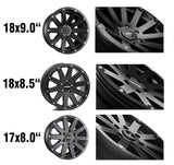 delta4x4 Hanma Alufelge 6x139,7 Schwarz Matt – Ranger 2AB 2023
