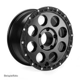 delta4x4 Klassik_B Rugged Alufelge 5x165,1 Schwarz Matt – Defender 90/110