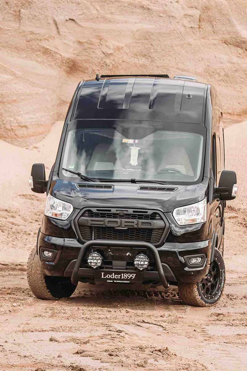 delta4x4 Ford Transit Frontbügel schwarz 2014-2024 – Transit/Bus