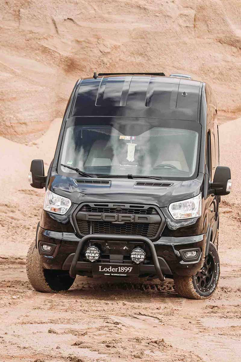 delta4x4 Ford Transit Frontbügel schwarz 2014-2024 – Transit/Bus