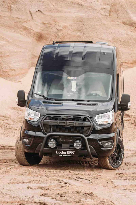 delta4x4 Ford Transit Frontbügel schwarz 2014-2024 – Transit/Bus