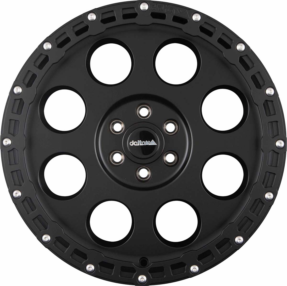 delta4x4 Klassik_B Rugged Alufelge 5x114,3 Schwarz Matt – Santa Fe MX5