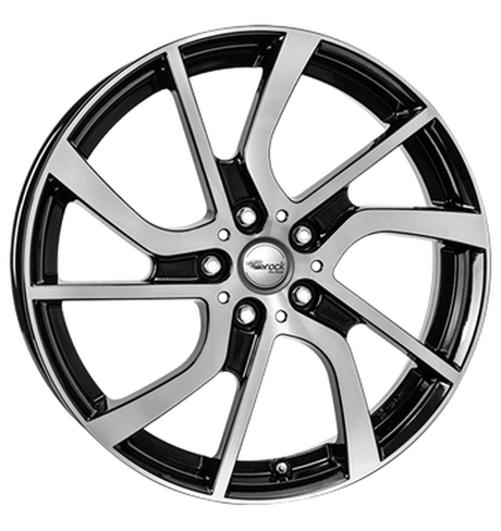 Brock eB1 Schwarz Glanz Voll-Poliert Alufelge 5x19 ET28 5x112/66.55